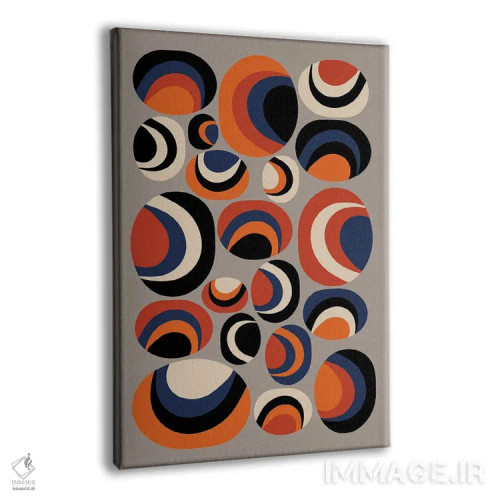 تابلو انتزاعی صدف ها اثر سوزانا پاز - نمای پرسپکتیو محصول