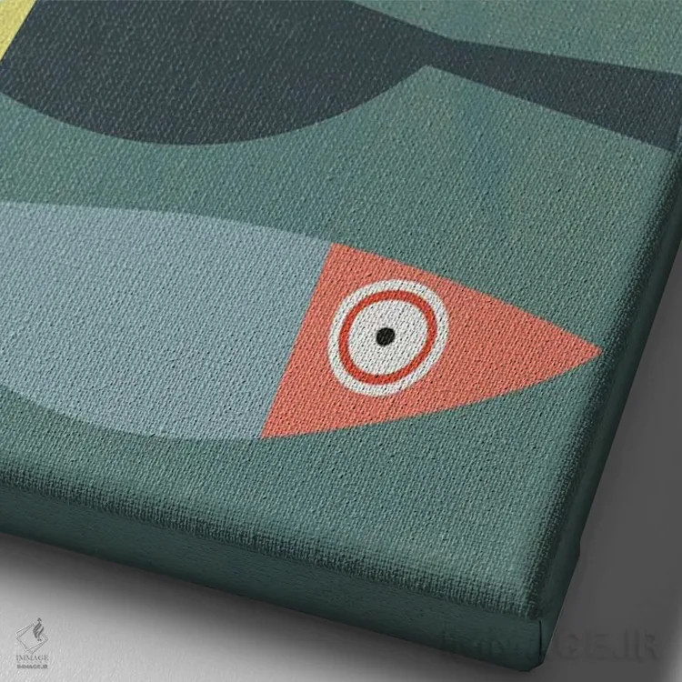 تابلو مدرن کاردومه اثر سوزانا پاز - نمای نزدیک بافت بوم