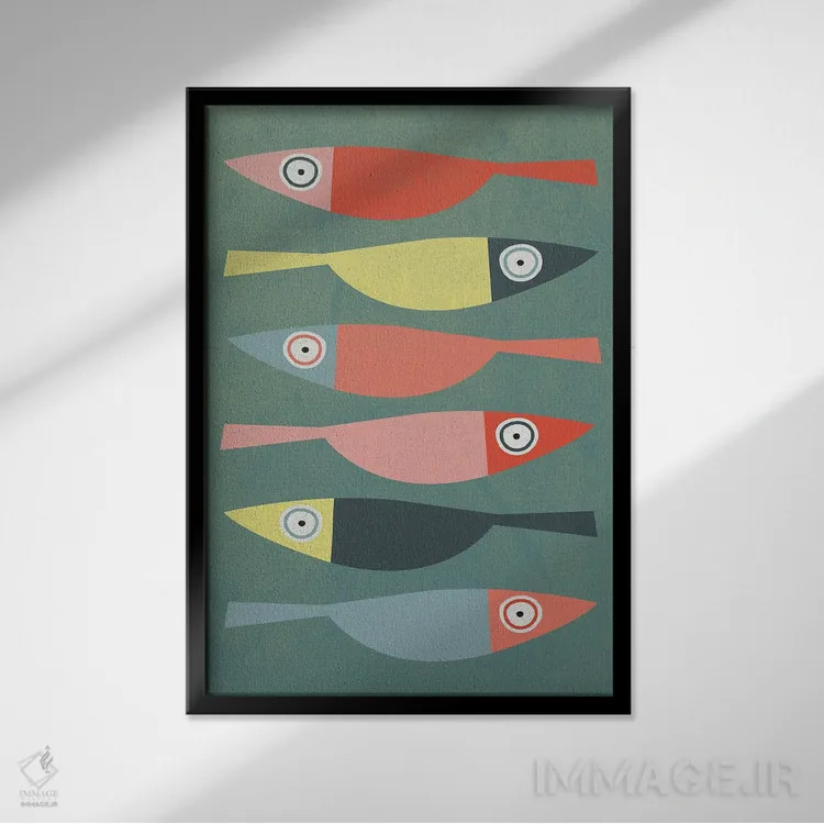 تابلو مدرن کاردومه اثر سوزانا پاز - نمای قابدار مشکی