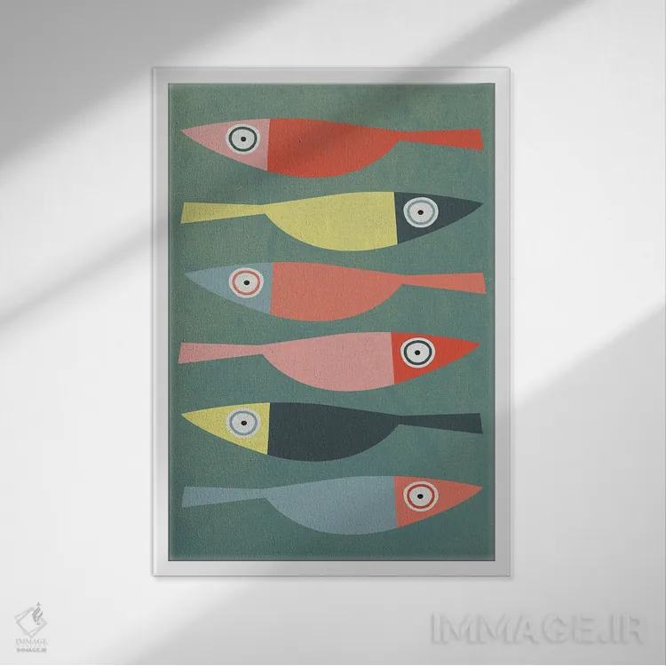 تابلو مدرن کاردومه اثر سوزانا پاز - نمای قابدار سفید