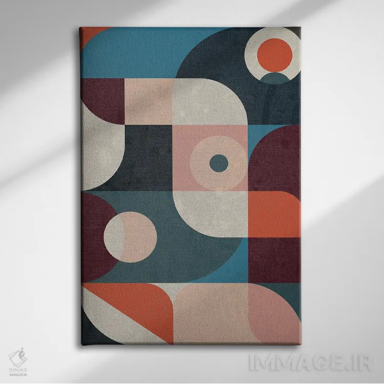 تابلو انتزاعی درون یاب ۳ اثر سوزانا پاز - نمای روبهرو روی دیوار