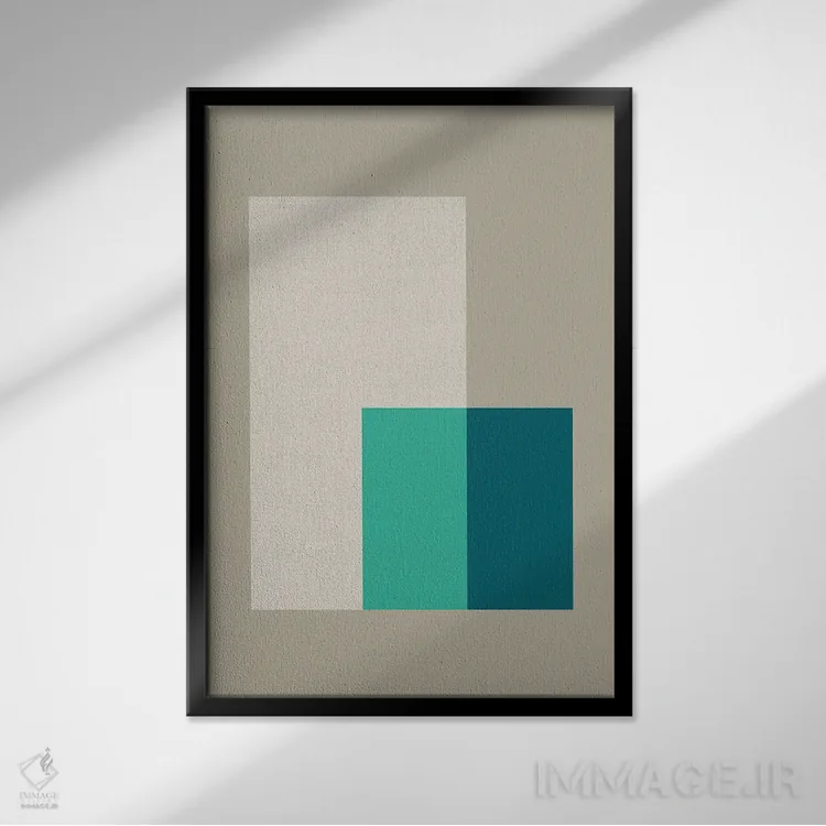 تابلو انتزاعی بنتوخ ۱ اثر سوزانا پاز - نمای قابدار مشکی