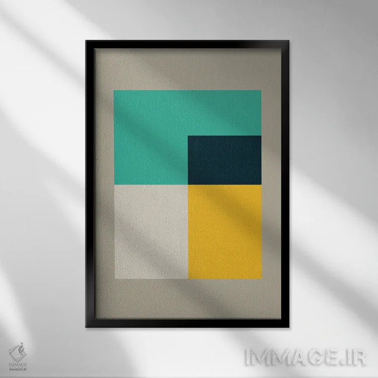 تابلو انتزاعی بنتوخ ۶ اثر سوزانا پاز - نمای قابدار مشکی