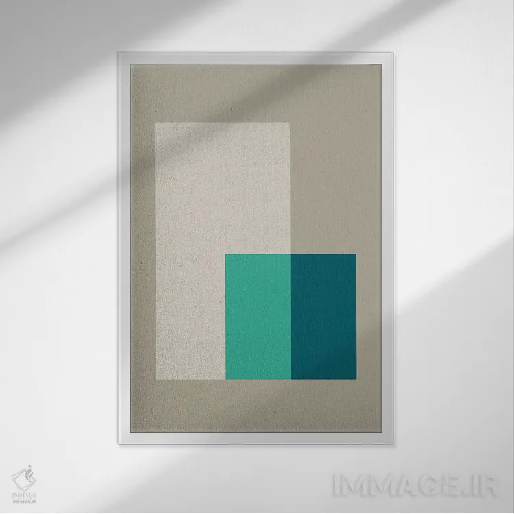 تابلو انتزاعی بنتوخ ۱ اثر سوزانا پاز - نمای قابدار سفید