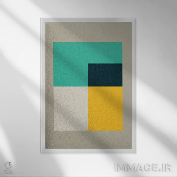 تابلو انتزاعی بنتوخ ۶ اثر سوزانا پاز - نمای قابدار سفید