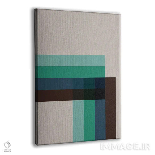 تابلو انتزاعی رترو ۱ اثر سوزانا پاز - نمای پرسپکتیو محصول