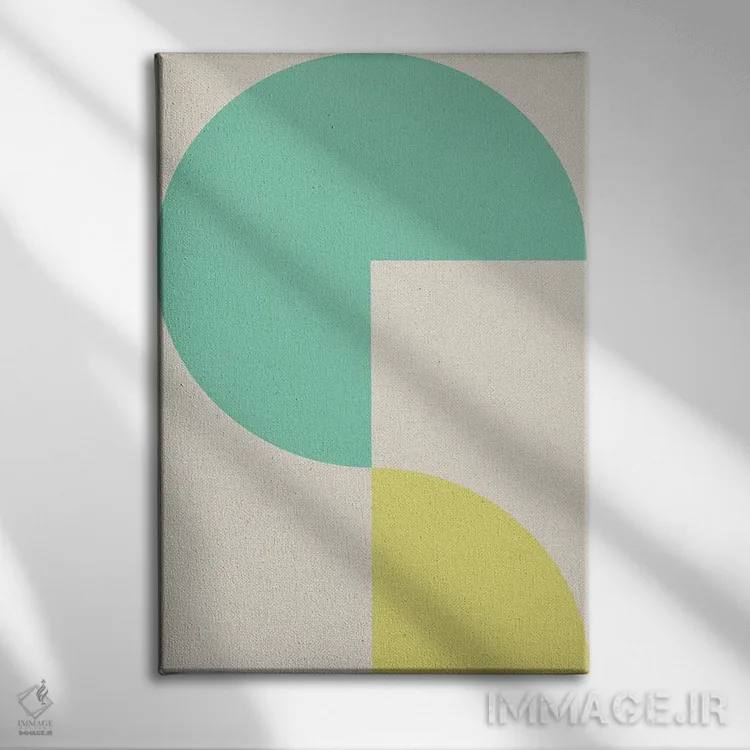 تابلو انتزاعی آرام ۸ اثر سوزانا پاز - نمای روبهرو روی دیوار