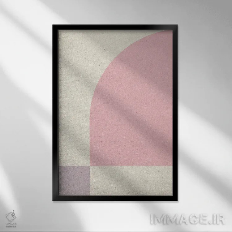 تابلو انتزاعی آرام ۳ اثر سوزانا پاز - نمای قابدار مشکی