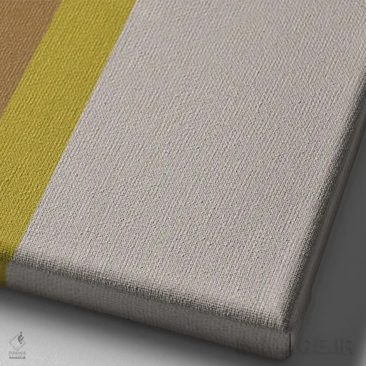 تابلو انتزاعی رترو ۳ اثر سوزانا پاز - نمای نزدیک بافت بوم