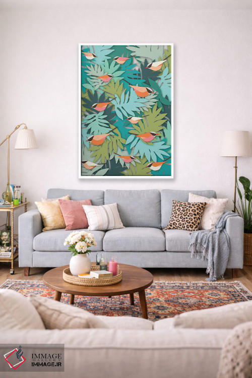 تابلو مدرن اقیانوسیه ها ۲ اثر سوزانا پاز - D1W