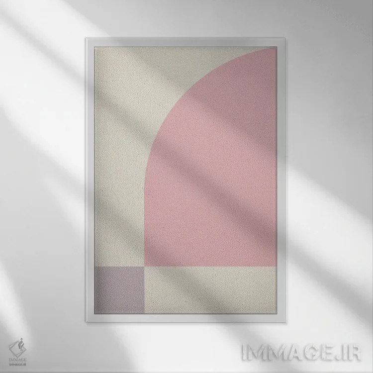 تابلو انتزاعی آرام ۳ اثر سوزانا پاز - نمای قابدار سفید