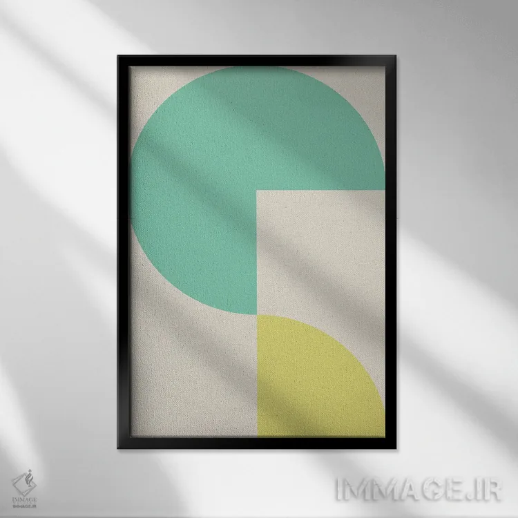 تابلو انتزاعی آرام ۸ اثر سوزانا پاز - نمای قابدار مشکی