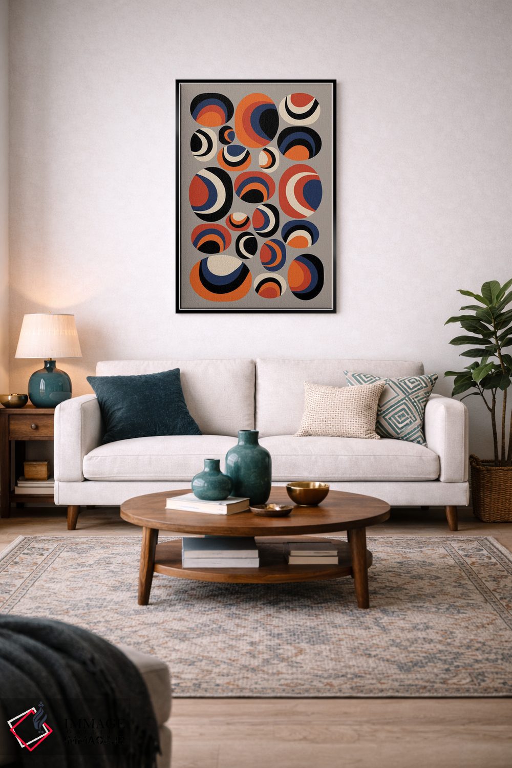 تابلو انتزاعی صدف ها اثر سوزانا پاز - D4B