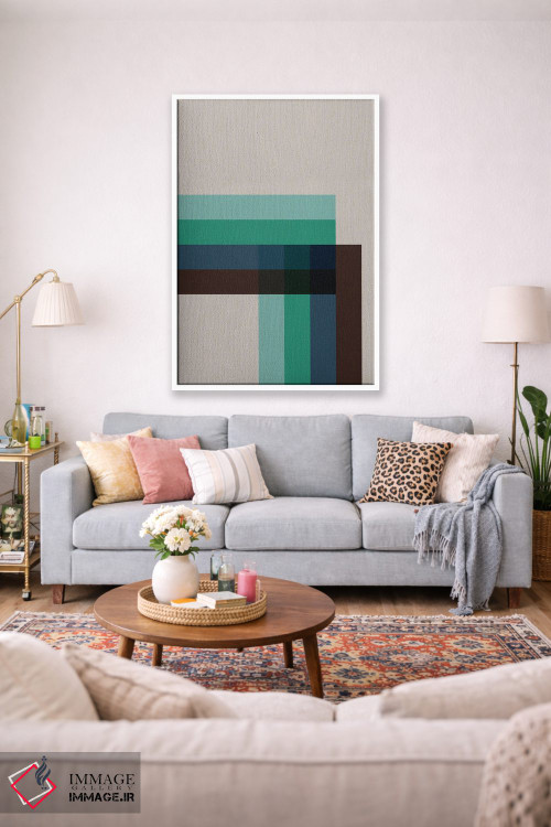 تابلو انتزاعی رترو ۱ اثر سوزانا پاز - D1W