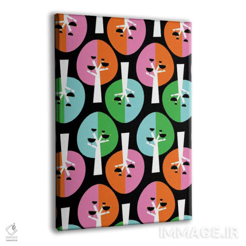 تابلو مدرن جنگل سیاه اثر سوزانا پاز - نمای پرسپکتیو محصول