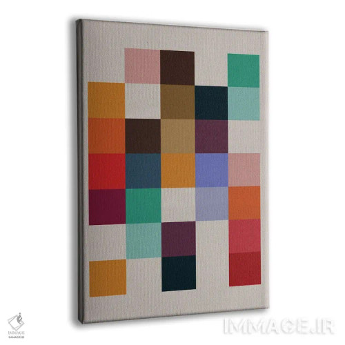 تابلو انتزاعی رترو ۷ اثر سوزانا پاز - نمای پرسپکتیو محصول