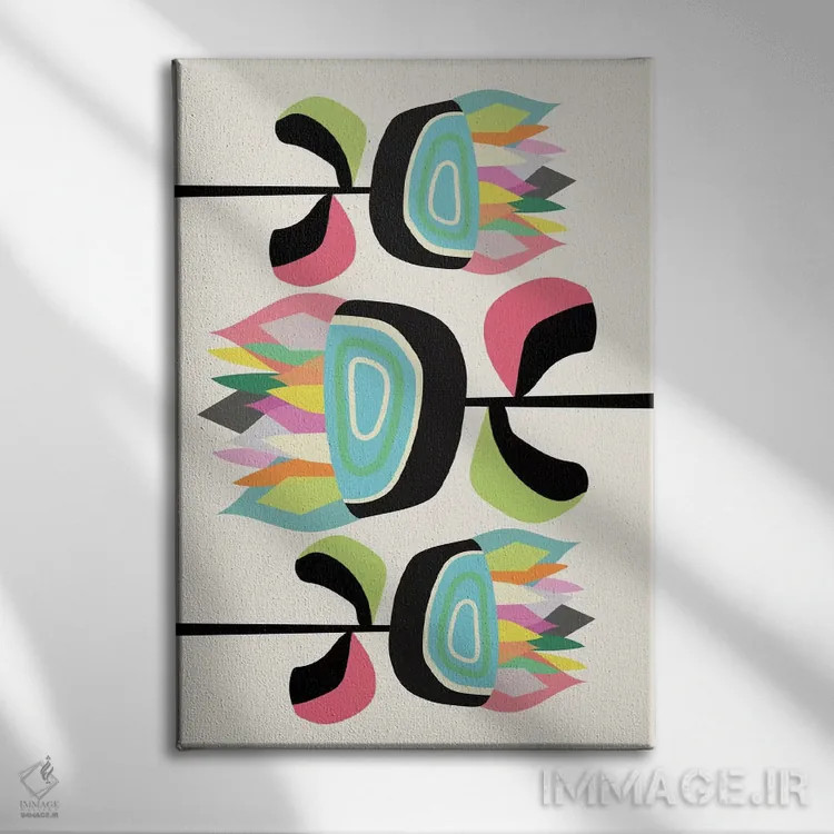 تابلو مدرن گیاهان شاداب ۱ اثر سوزانا پاز - نمای روبهرو روی دیوار