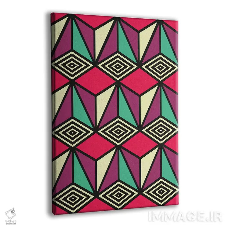 تابلو دکوراتیو پروژه ۲ اثر سوزانا پاز - نمای پرسپکتیو محصول