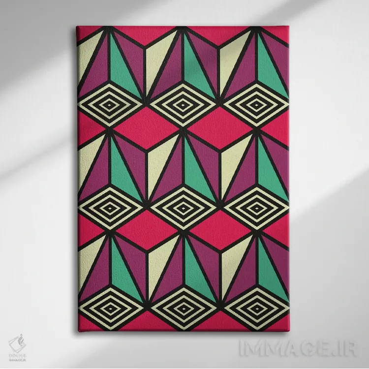 تابلو دکوراتیو پروژه ۲ اثر سوزانا پاز - نمای روبهرو روی دیوار