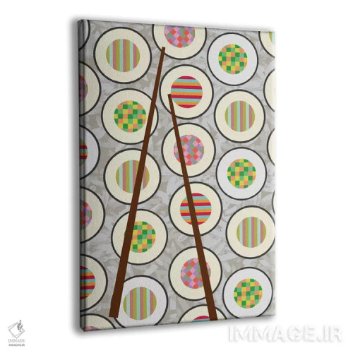 تابلو مینیمال زمان سوشی اثر سوزانا پاز - نمای پرسپکتیو محصول