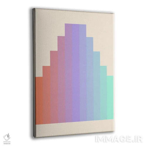 تابلو مینیمال شیب رنگ ۵ اثر سوزانا پاز - نمای پرسپکتیو محصول