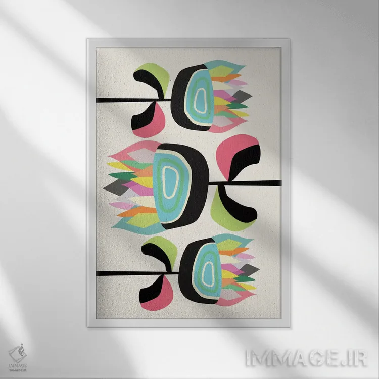 تابلو مدرن گیاهان شاداب ۱ اثر سوزانا پاز - نمای قابدار سفید