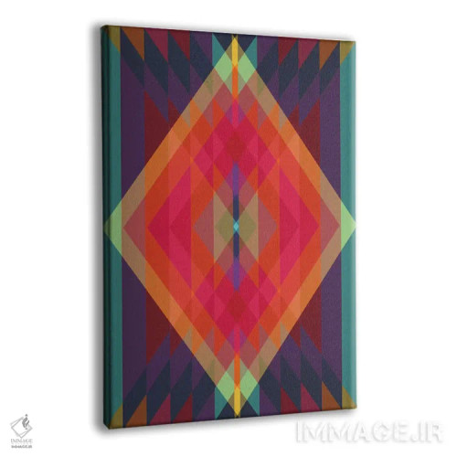 تابلو انتزاعی قبیله ای ۸ اثر سوزانا پاز - نمای پرسپکتیو محصول