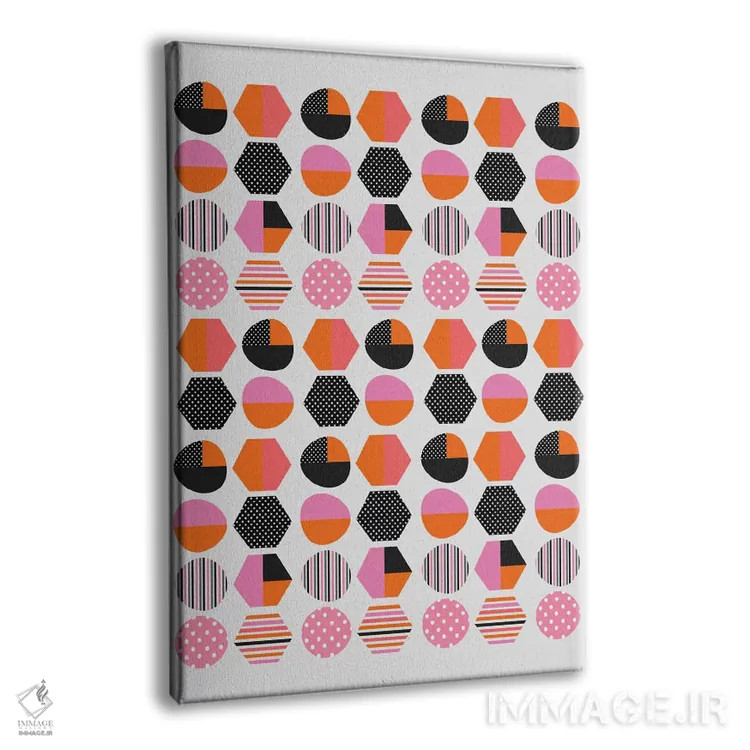 تابلو انتزاعی ساده لوح ۶ اثر سوزانا پاز - نمای پرسپکتیو محصول