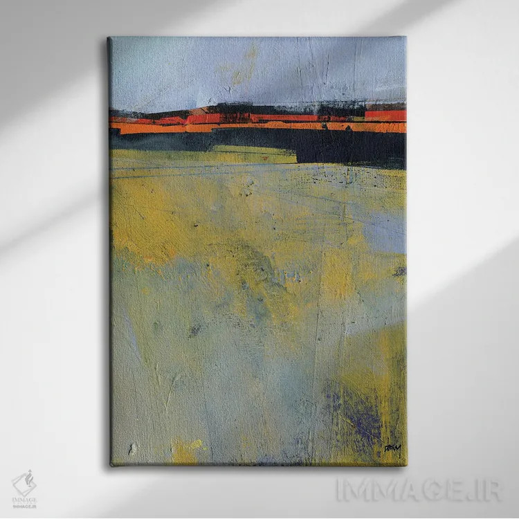 تابلو مینیمال مه روی زمین اثر پل بیلی - نمای روبهرو روی دیوار