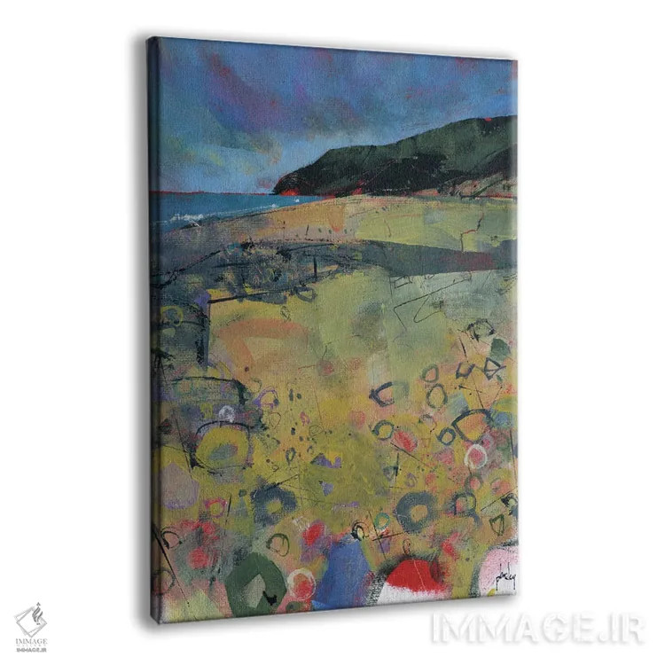 تابلو انتزاعی ساحل پنبرین اثر پل بیلی - نمای پرسپکتیو محصول