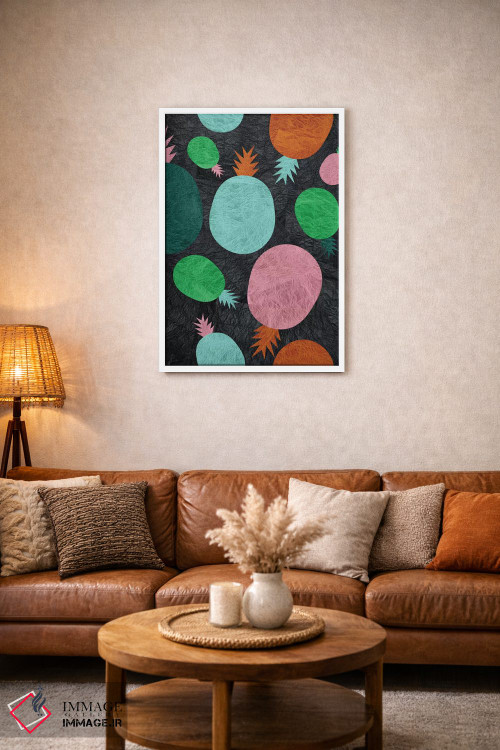 تابلو مدرن آناناس کاغذی اثر سوزانا پاز - D2W