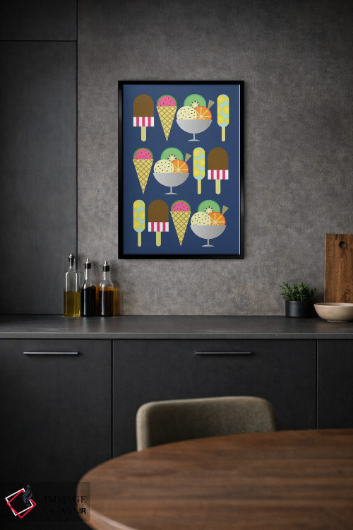 تابلو مینیمال ژلاتو اثر سوزانا پاز - D1B