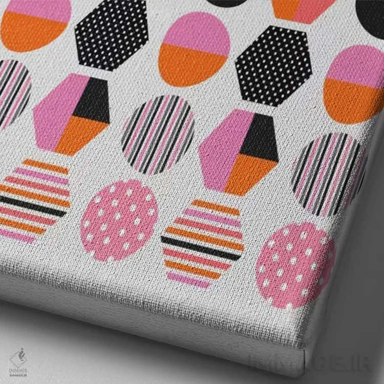 تابلو انتزاعی ساده لوح ۶ اثر سوزانا پاز - نمای نزدیک بافت بوم