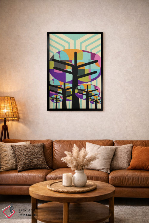 تابلو مدرن درختان شاداب اثر سوزانا پاز - D3B