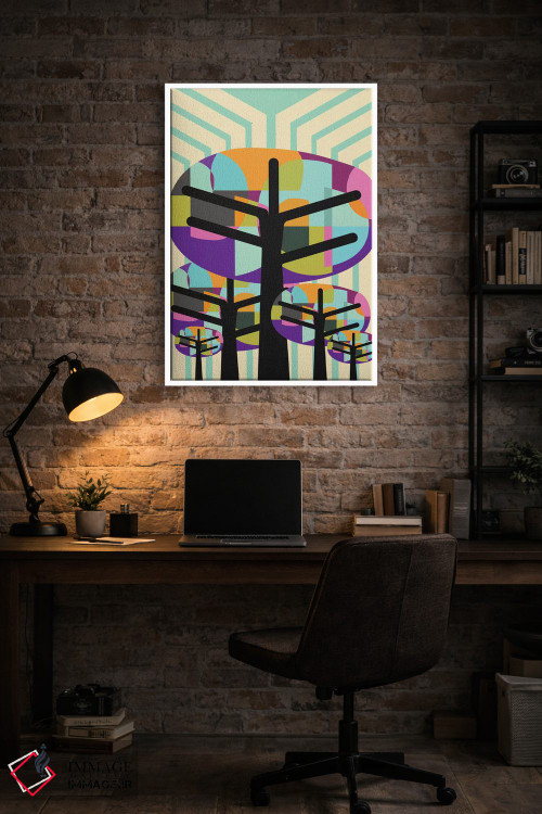 تابلو مدرن درختان شاداب اثر سوزانا پاز - D2W