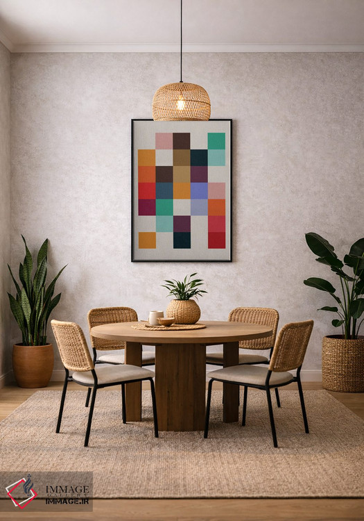 تابلو انتزاعی رترو ۷ اثر سوزانا پاز - D2B