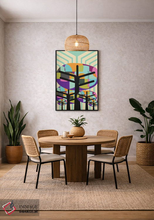 تابلو مدرن درختان شاداب اثر سوزانا پاز - D4B