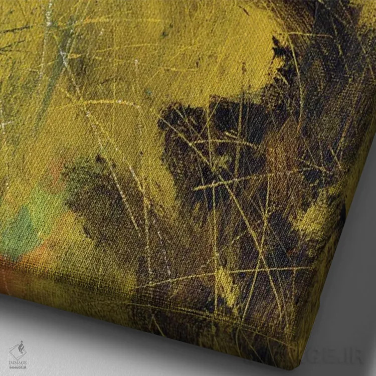 تابلو انتزاعی ارتفاعات ۱ اثر پل بیلی - نمای نزدیک بافت بوم