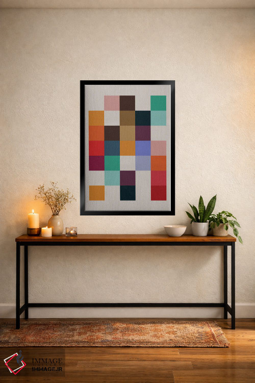 تابلو انتزاعی رترو ۷ اثر سوزانا پاز - D4B