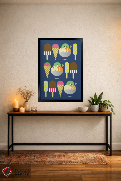 تابلو مینیمال ژلاتو اثر سوزانا پاز - D6B