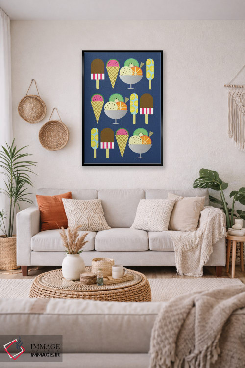 تابلو مینیمال ژلاتو اثر سوزانا پاز - D5B