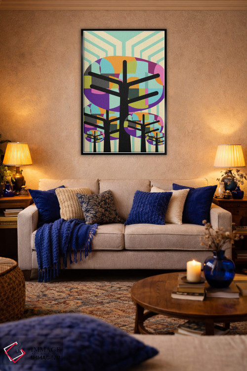 تابلو مدرن درختان شاداب اثر سوزانا پاز - D5B