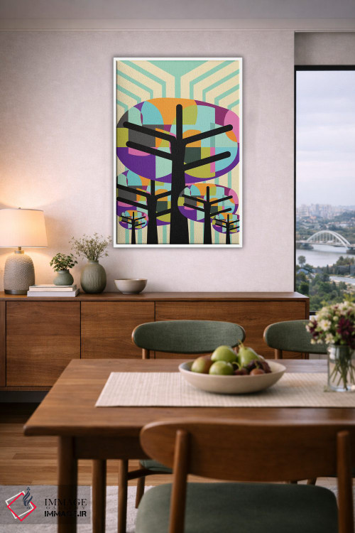 تابلو مدرن درختان شاداب اثر سوزانا پاز - D6W