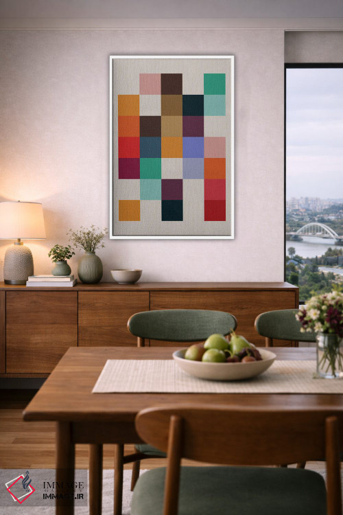 تابلو انتزاعی رترو ۷ اثر سوزانا پاز - D5W