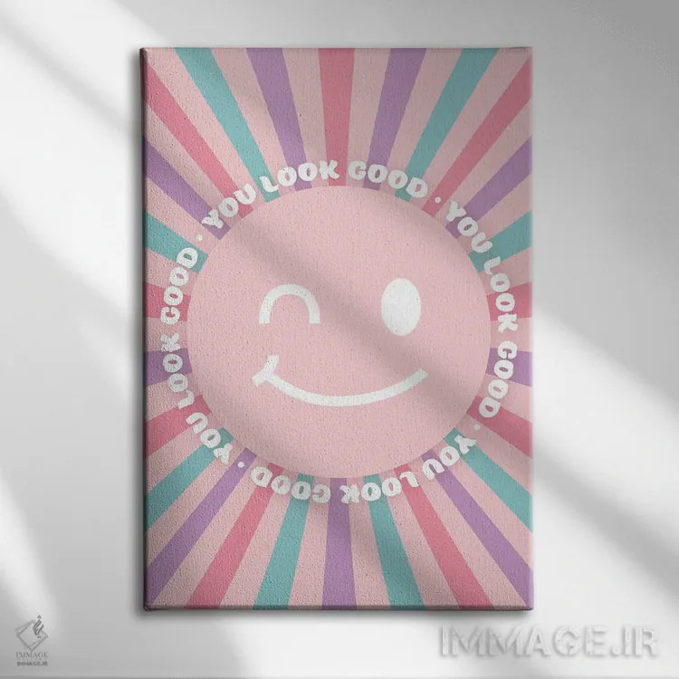 تابلو دکوراتیو خوب به نظر می رسی اثر بریانا کریستی - نمای روبهرو روی دیوار