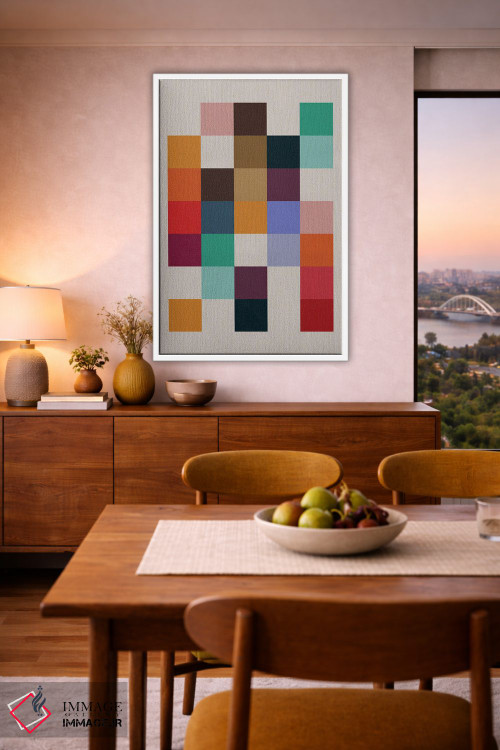 تابلو انتزاعی رترو ۷ اثر سوزانا پاز - D6W