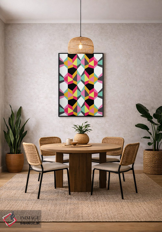 تابلو انتزاعی هندسی ۱۸ اثر سوزانا پاز - D4B