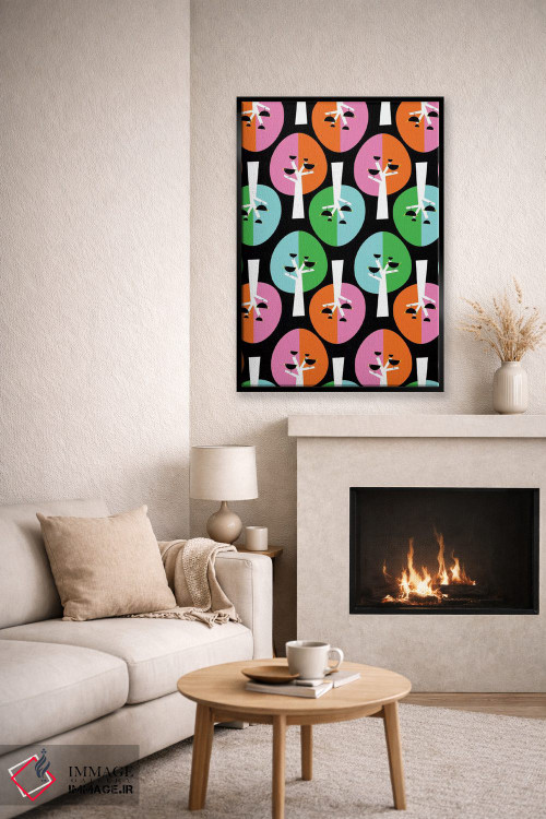 تابلو مدرن جنگل سیاه اثر سوزانا پاز - D6B