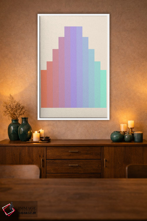 تابلو مینیمال شیب رنگ ۵ اثر سوزانا پاز - D1W