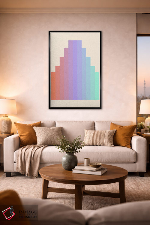 تابلو مینیمال شیب رنگ ۵ اثر سوزانا پاز - D2B